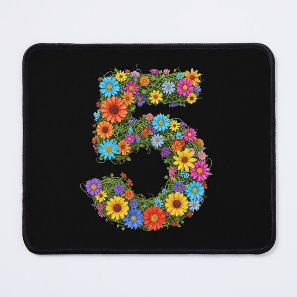 Item preview, five, fifth, lucky number, auspicious number, sports team, Floral & Nature Love Art – Botanical Flowers, Blooming Garden, Nature Lover Gift, Peaceful Natural Design designed and sold by chipmuckdesignn.