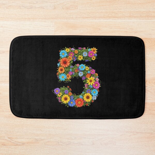 Item preview, five, fifth, lucky number, auspicious number, sports team, Floral & Nature Love Art – Botanical Flowers, Blooming Garden, Nature Lover Gift, Peaceful Natural Design designed and sold by chipmuckdesignn.