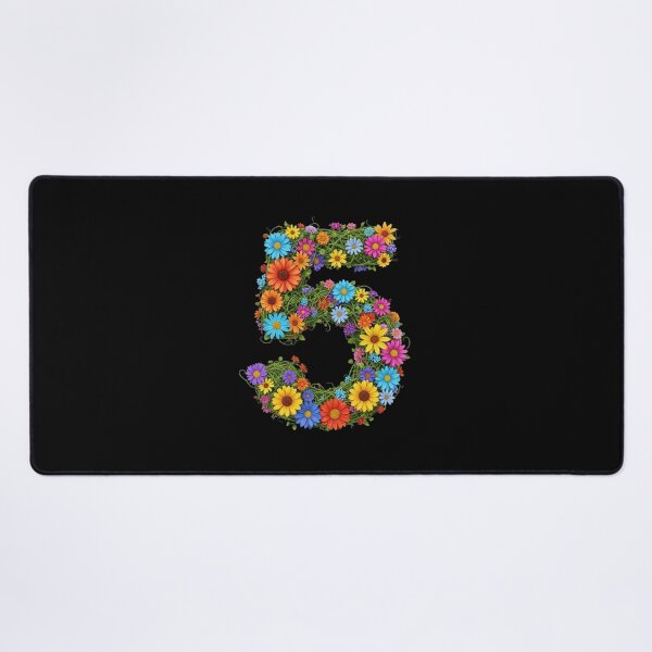 Item preview, five, fifth, lucky number, auspicious number, sports team, Floral & Nature Love Art – Botanical Flowers, Blooming Garden, Nature Lover Gift, Peaceful Natural Design designed and sold by chipmuckdesignn.