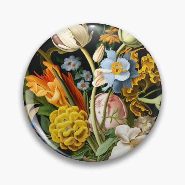Item preview, Lush bouquet of flowers in the style of Flemish old masters fashionable stylish New Look designed and sold by G-M-Designs.