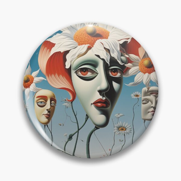 Item preview, Surreal flowers, faces, landscape, melancholy, dream world, fairy tale designed and sold by G-M-Designs.