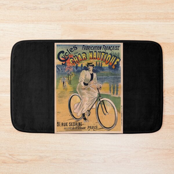 Item preview, Vintage French Bicycle Poster | Art Nouveau Style | Cycles du Char Nautique | Women's Fashion & Design | Wall Art designed and sold by artofuniverse.
