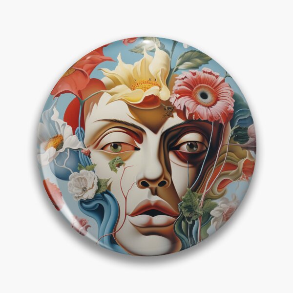 Item preview, Surreal flowers, faces, landscape, melancholy, dream world, fairy tale designed and sold by G-M-Designs.