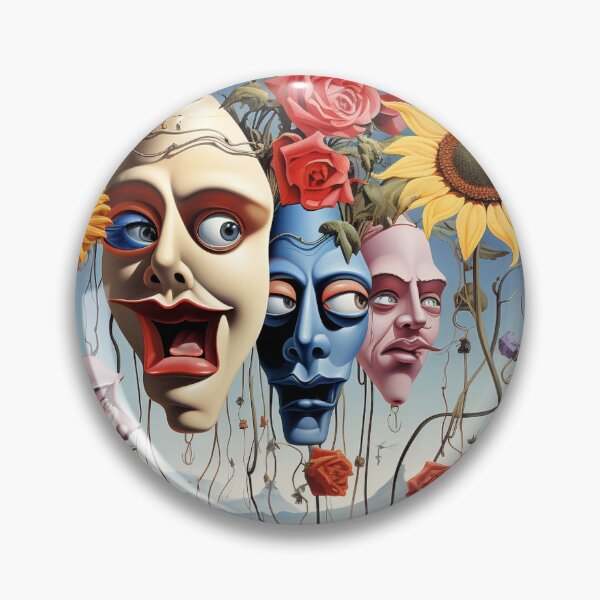 Item preview, Surreal flowers, faces, landscape, melancholy, dream world, fairy tale designed and sold by G-M-Designs.