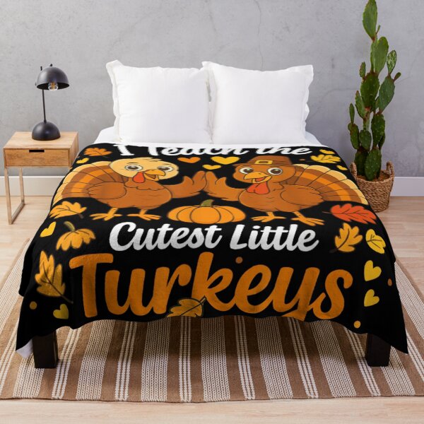 Item preview, I Teach The Cutest Little Turkeys Teacher Thanksgiving Fall Humor designed and sold by LeonellDavy.