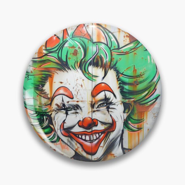 Artikelvorschau, Graffiti Container Rost Clown grüne Haare Street Art entworfen und verkauft von G-M-Designs.