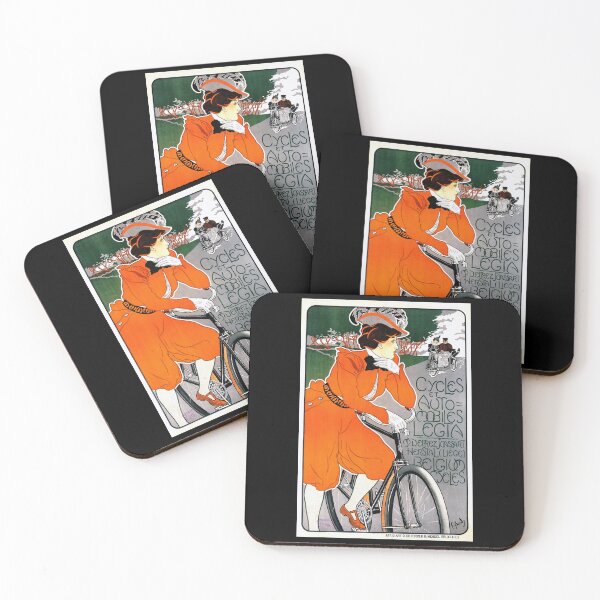 Item preview, Vintage Art Nouveau Poster | Cycles et Automobiles Legia | Géo Dorival Bicycle & Car Advertisement Print designed and sold by artofuniverse.