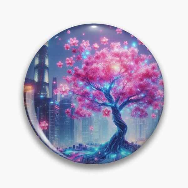 Item preview, Neon Sakura Pulse designed and sold by DreamArt Creations.