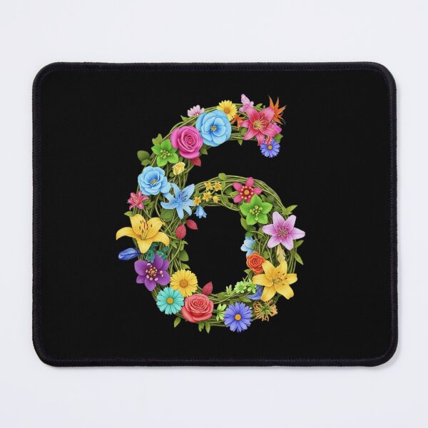 Item preview, six, sixth, lucky number, auspicious number, sports team, Floral & Nature Love Art – Botanical Flowers, Blooming Garden, Nature Lover Gift, Peaceful Natural Design designed and sold by chipmuckdesignn.