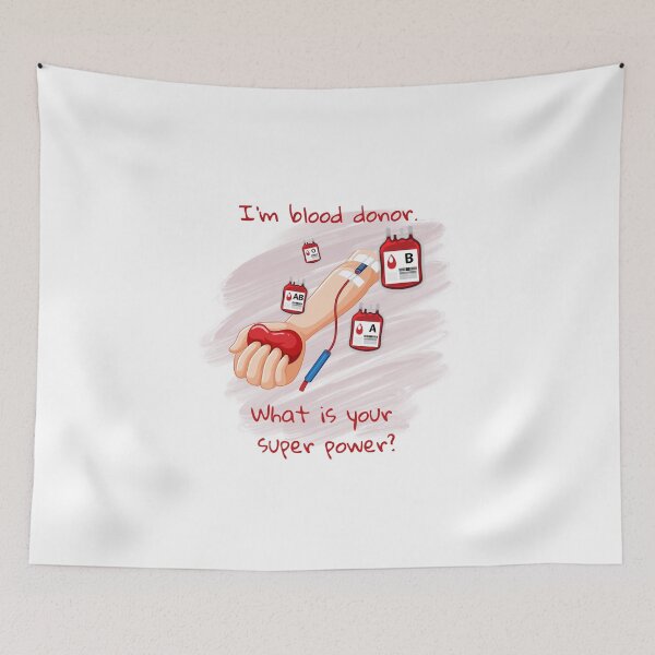 Item preview, Blood Donor Superhero – I Give Blood. What’s Your Superpower? designed and sold by marta-print.