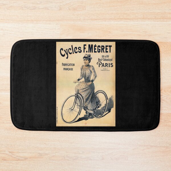 Item preview, Vintage Art Nouveau Bicycle Poster | Cycles F. Megret | Elegant Woman in Dress & Hat | French Advertising Art designed and sold by artofuniverse.