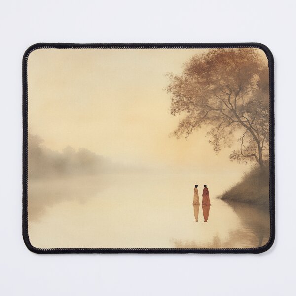 Item preview, Peaceful Morning - 2 Girls in Sari designed and sold by Happy Mood Design.
