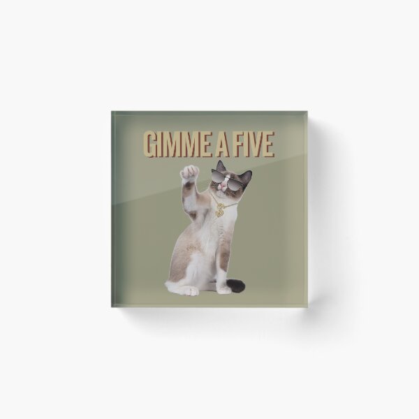 Item preview, Cool Cat High Five Meme Design designed and sold by IREMORHAN.