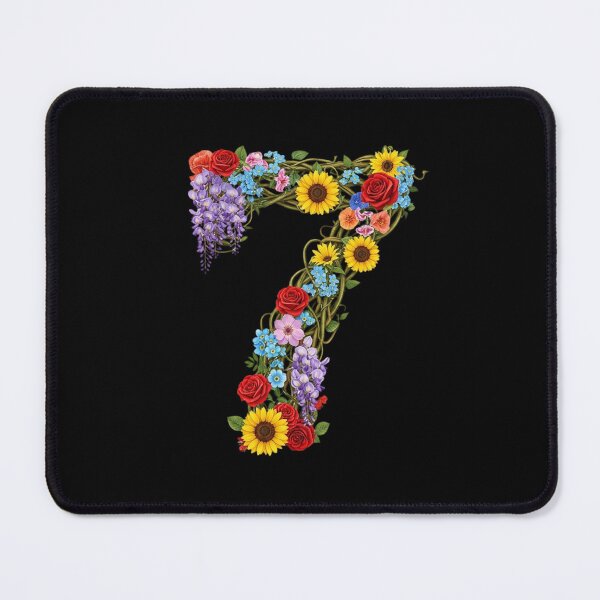 Item preview, seven, seventh, lucky number, auspicious number, sports team, Floral & Nature Love Art – Botanical Flowers, Blooming Garden, Nature Lover Gift, Peaceful Natural Design designed and sold by chipmuckdesignn.