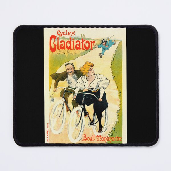 Item preview, Vintage Cycles Gladiator Poster | Art Nouveau Style | 1895 Misti Creation | Bicycle Craze & Social Change | Humor History designed and sold by artofuniverse.