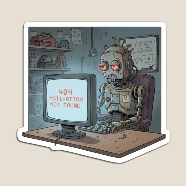 Item preview, Motivation Robot  designed and sold by HeyitsCee.