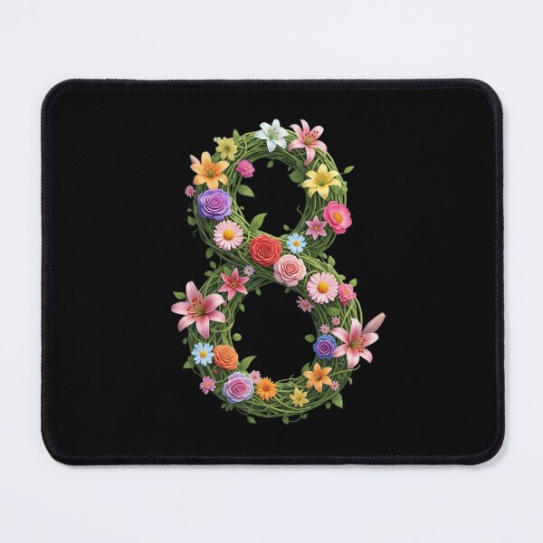 Item preview, eight, eighth, lucky number, auspicious number, sports team, Floral & Nature Love Art – Botanical Flowers, Blooming Garden, Nature Lover Gift, Peaceful Natural Design designed and sold by chipmuckdesignn.