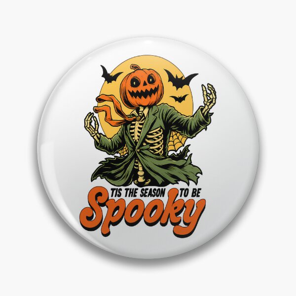 Item preview, Tis the Season to Be Spooky – Pumpkin Skeleton Halloween Art designed and sold by DariusZD.