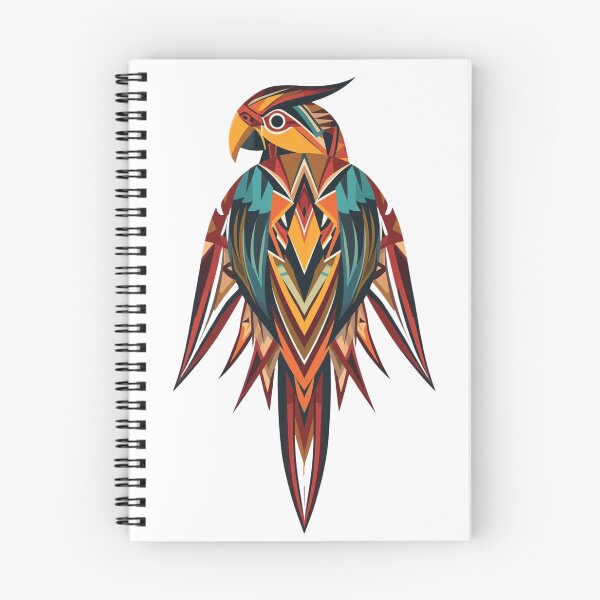 Item preview, Tribal Geometric Parrot – Vibrant Abstract Animal Art designed and sold by snoezelstudio.