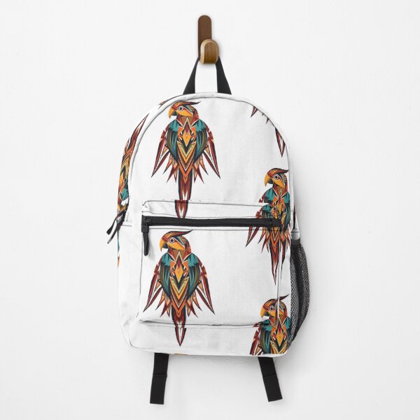 Item preview, Tribal Geometric Parrot – Vibrant Abstract Animal Art designed and sold by snoezelstudio.