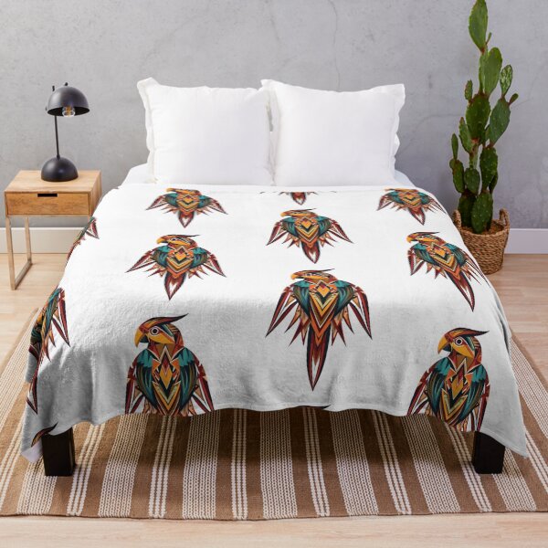 Item preview, Tribal Geometric Parrot – Vibrant Abstract Animal Art designed and sold by snoezelstudio.