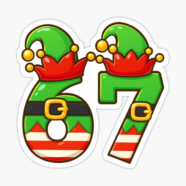 Item preview, Six Seven 6 7 Meme 67 Skeleton Hand Funny christmas Meme designed and sold by NelsBla.