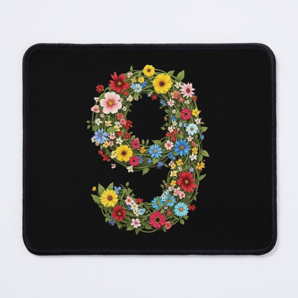 Item preview, nine, ninth,lucky number, auspicious number, sports team, Floral & Nature Love Art – Botanical Flowers, Blooming Garden, Nature Lover Gift, Peaceful Natural Design designed and sold by chipmuckdesignn.