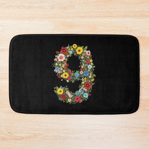Item preview, nine, ninth,lucky number, auspicious number, sports team, Floral & Nature Love Art – Botanical Flowers, Blooming Garden, Nature Lover Gift, Peaceful Natural Design designed and sold by chipmuckdesignn.