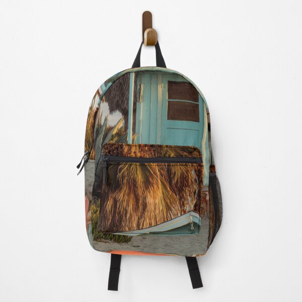 Item preview, Surfboards lined up by a beach hut designed and sold by anytka.