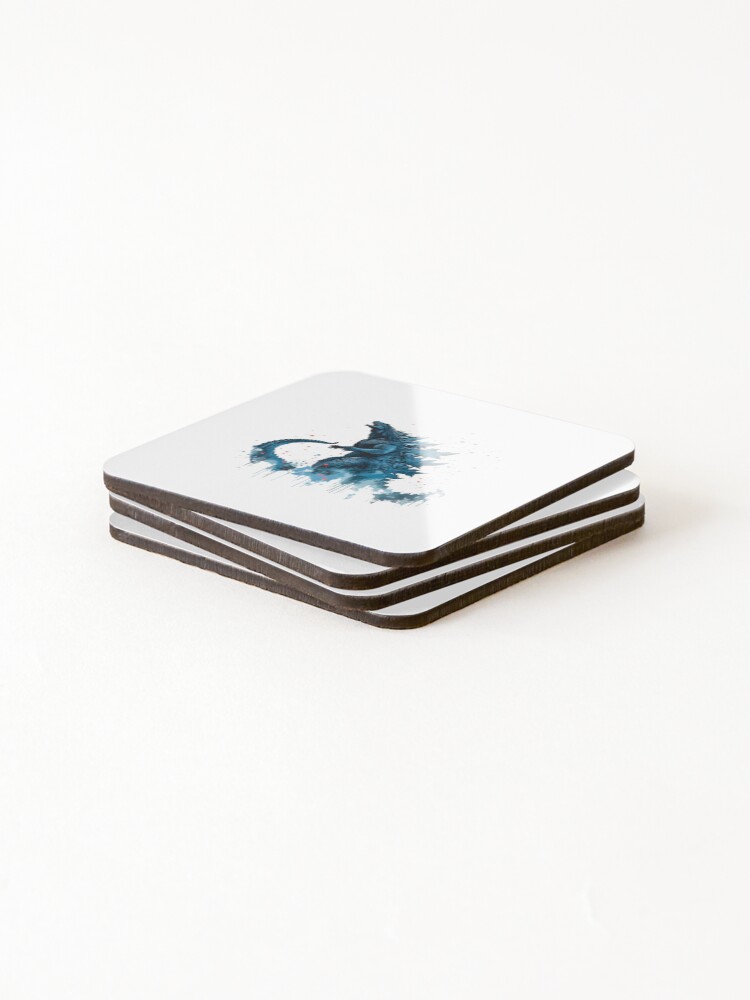 Thumbnail 4 of 5, Coasters (Set of 4), Godzilla designed and sold by NoobsDesign.