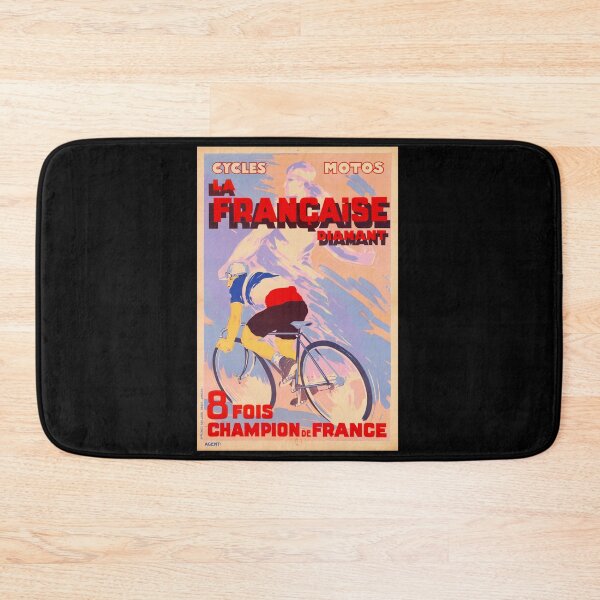 Item preview, Vintage French Bicycle Poster | La Française Diamant Art Deco Style | Dynamic Cyclist in Motion Advertisement designed and sold by artofuniverse.
