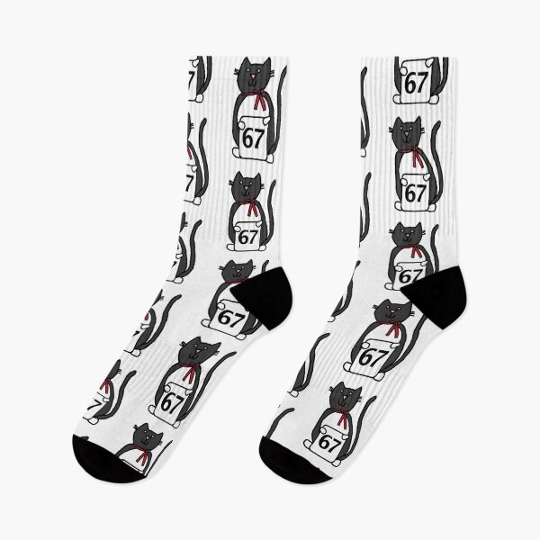 Item preview, Six Seven 6 7 Funny Tuxedo Cat Memes designed and sold by ellenhenry.
