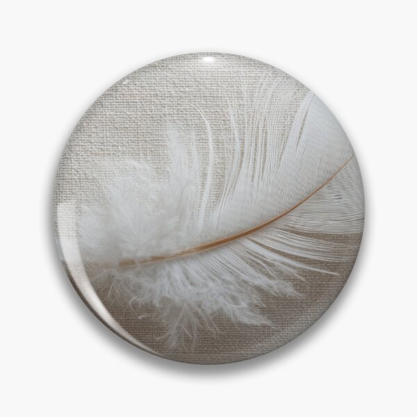 Item preview, White feather on soft cloth designed and sold by anytka.