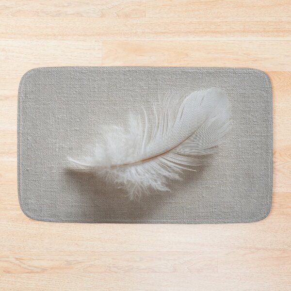 Item preview, White feather on soft cloth designed and sold by anytka.