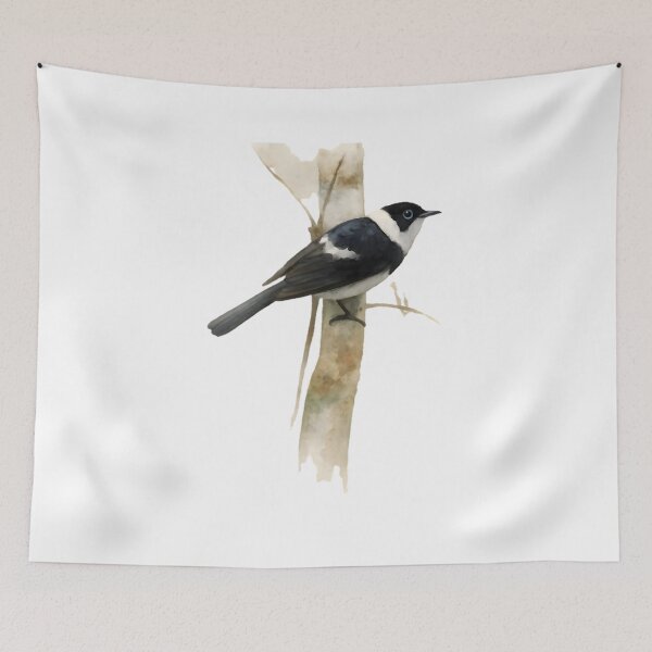 Item preview, Pied Monarch (Arses kaupi) designed and sold by HOMETOWN86.