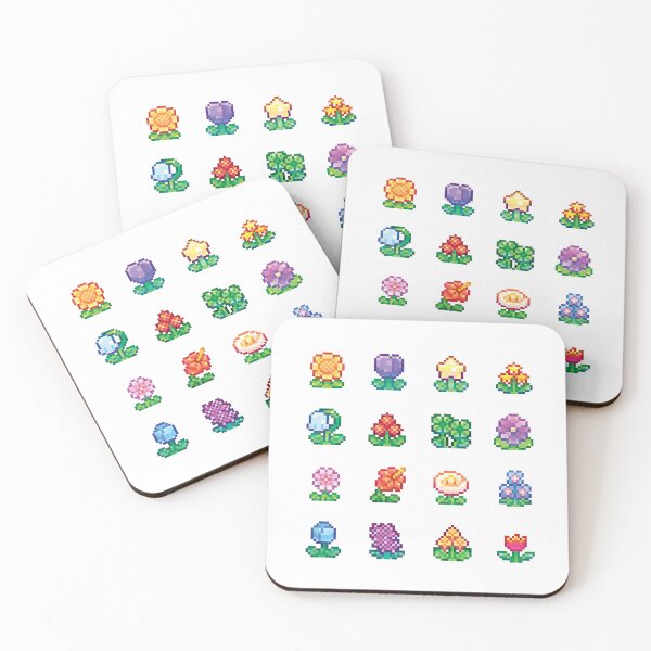 Item preview, Tiny Pixel Art Flowers designed and sold by bizarrebeasties.