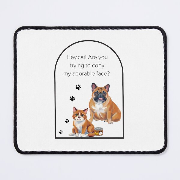 Item preview, Copycat Face – Funny Dog and Cat Illustration designed and sold by KittenAndCo.