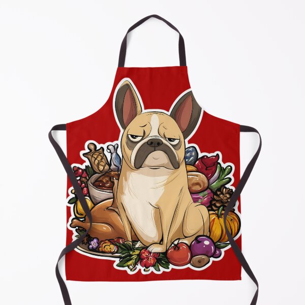 Artikelvorschau, Festtagsessen Französische Bulldogge entworfen und verkauft von purrfect pattern.