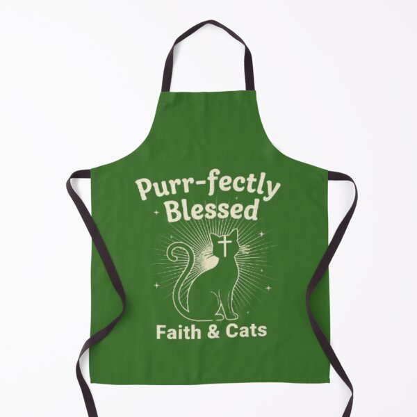 Item preview, Purr-fectly Blessed Cat Lover Design - Christian Feline Pet Faith Art designed and sold by Syrupulse.