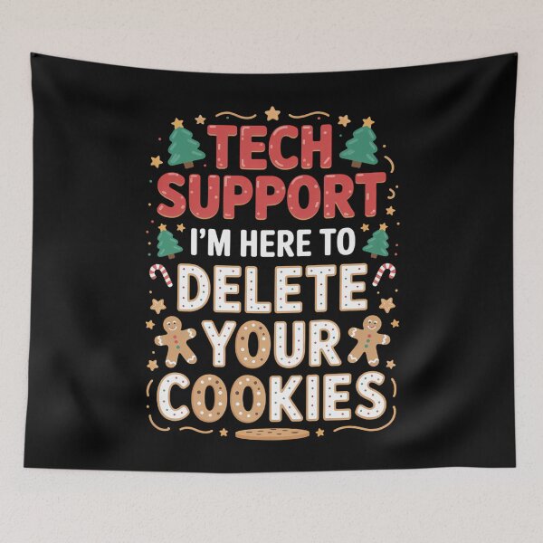 Item preview, Christmas Tech Support Here To Delete Cookies designed and sold by Sea4Adventures.