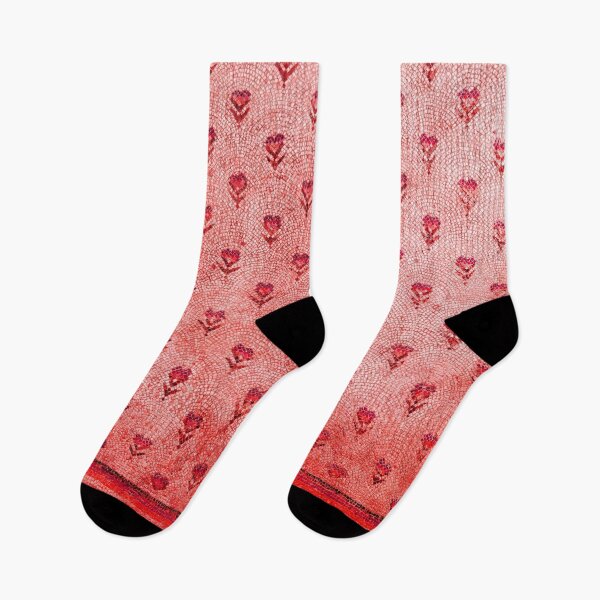 Item preview, ELEGANT SIMPLE RED MOSAIC FLOWERS Antique  Byzantine Mosaics designed and sold by BulganLumini.
