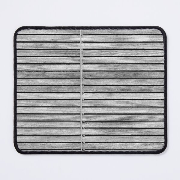 Item preview, Rustic Wooden Fence With Horizontal Slats in Black and White designed and sold by Nmallia.