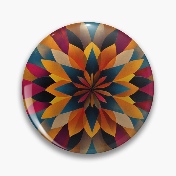 Item preview, Geometric flower pattern designed and sold by anytka.