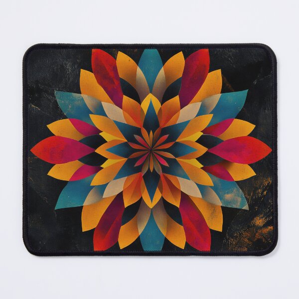 Item preview, Geometric flower pattern designed and sold by anytka.