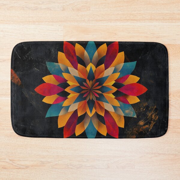 Item preview, Geometric flower pattern designed and sold by anytka.