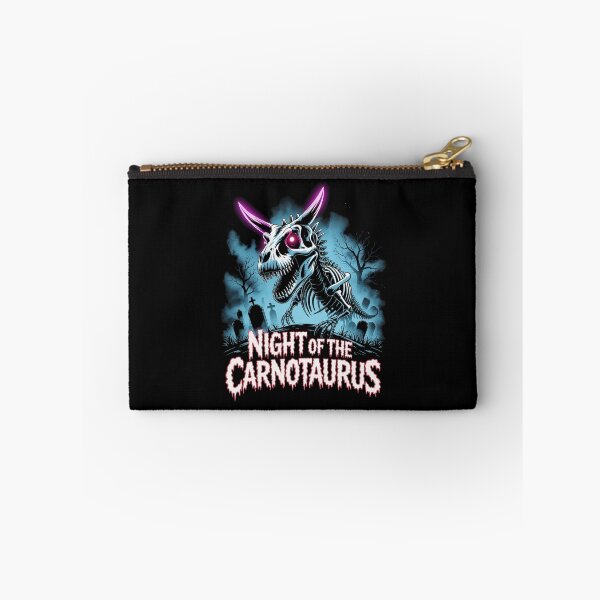Item preview, NIGHT OF THE CARNOTAURUS Skeleton Monster | Horror Dinosaur Halloween Design designed and sold by pixelpopplanet.