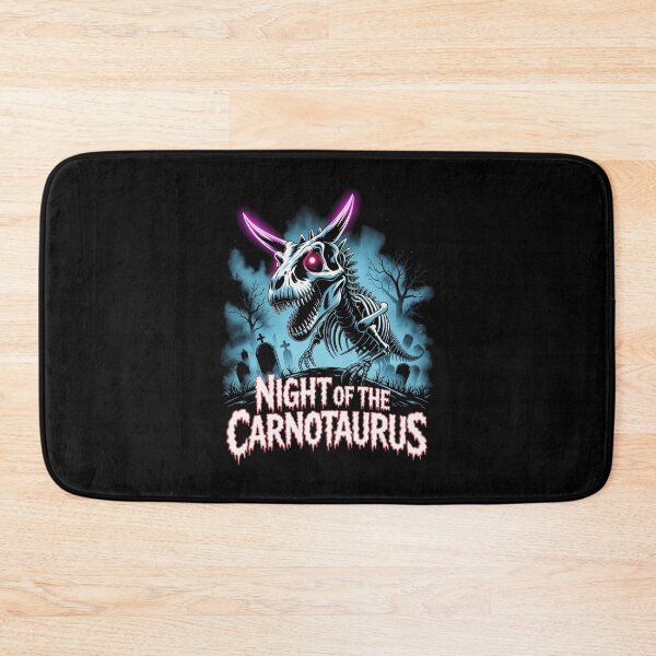 Item preview, NIGHT OF THE CARNOTAURUS Skeleton Monster | Horror Dinosaur Halloween Design designed and sold by pixelpopplanet.