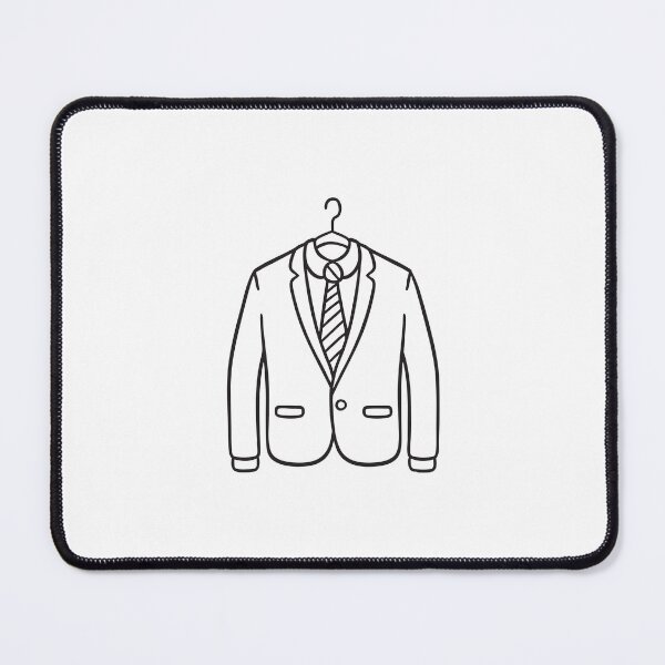 Item preview, A tie tucked beside a jacket on a coat hanger designed and sold by rasagamastore.