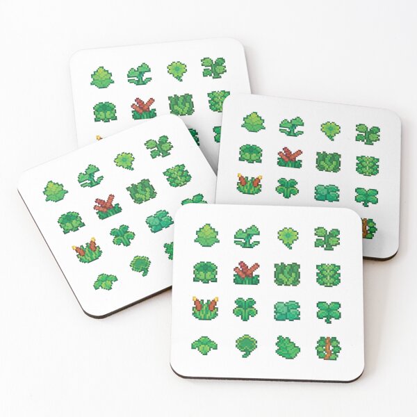 Item preview, Green Fantasy Pixel Art Plants designed and sold by bizarrebeasties.