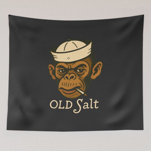Item preview, Vintage Navy Deck Ape Salty tattoo designed and sold by Kujo Dangerous Vintage.